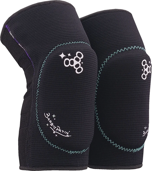 TRIPLE 8 REVERSIBLE SOFT ELBOW PADS BARBIE PATIN MEDIUM BLK