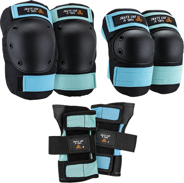 TRIPLE 8 SAVER 3/PK PADS XS-SKATE LIKE A GIRL