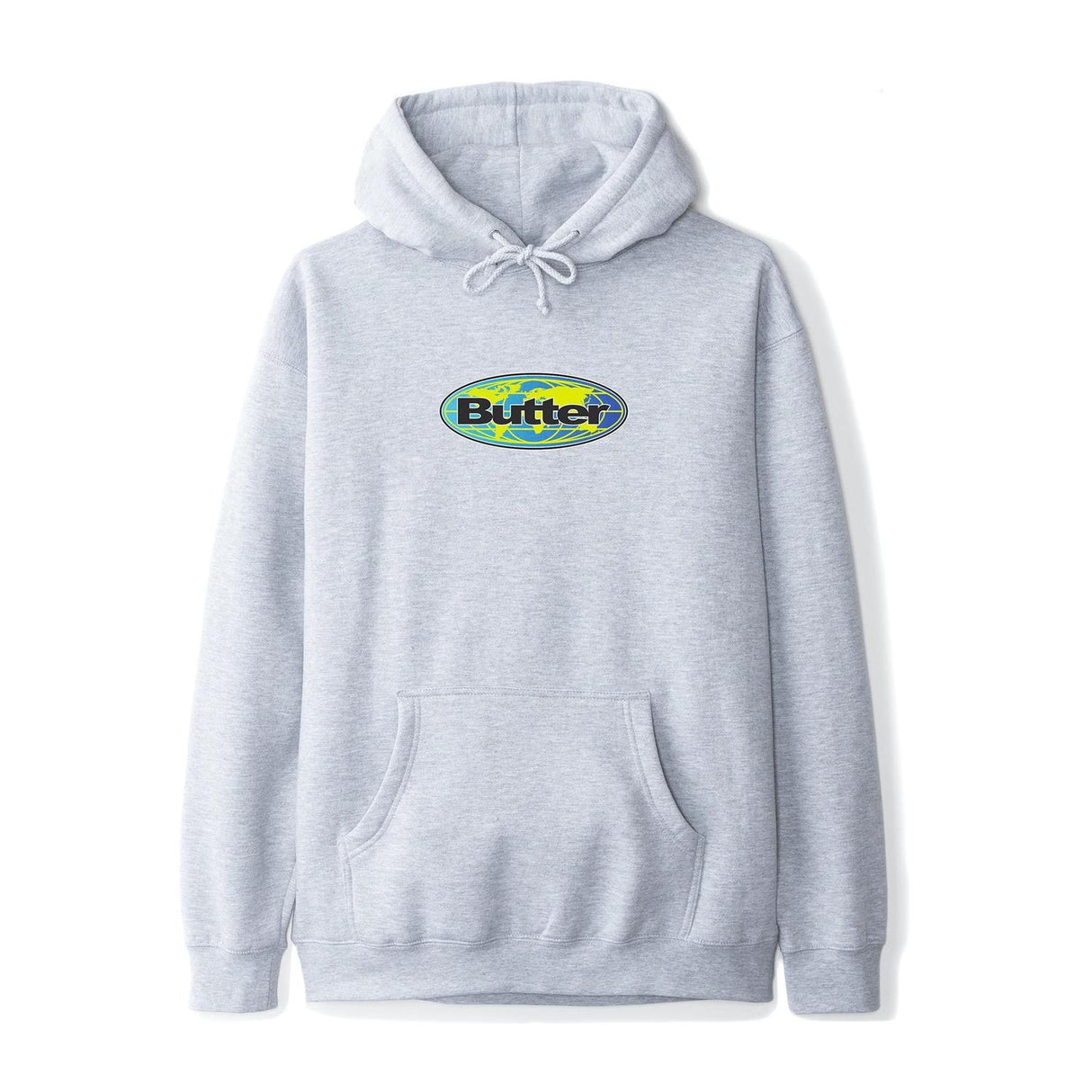Butter Global Logo Hoodie Ashe Grey XL