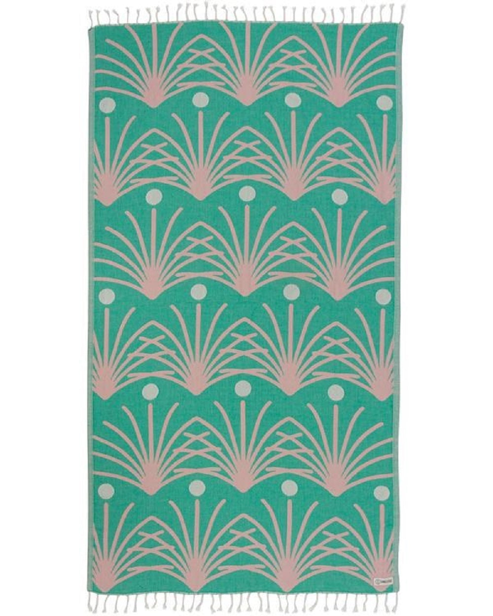 Sand Cloud Retro Palm Towel Green Onesize