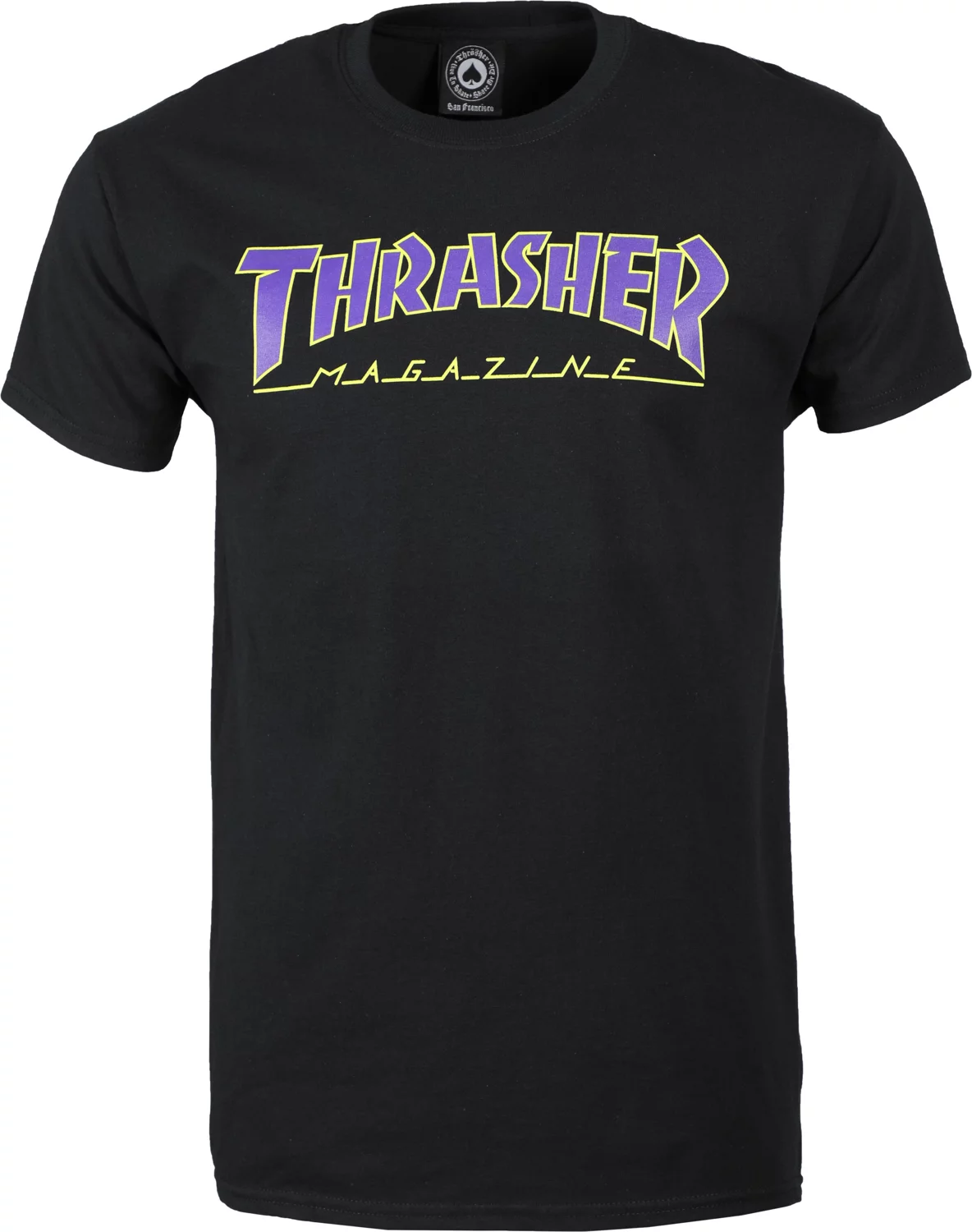 Thrasher Outlined SS Tshirt Black Purple M