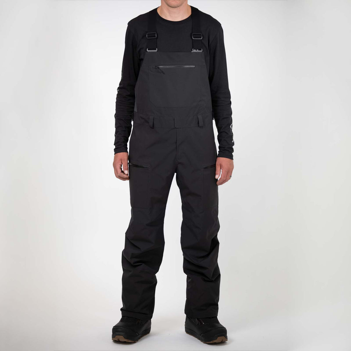 Jones Mountain Surf Bibs Black M