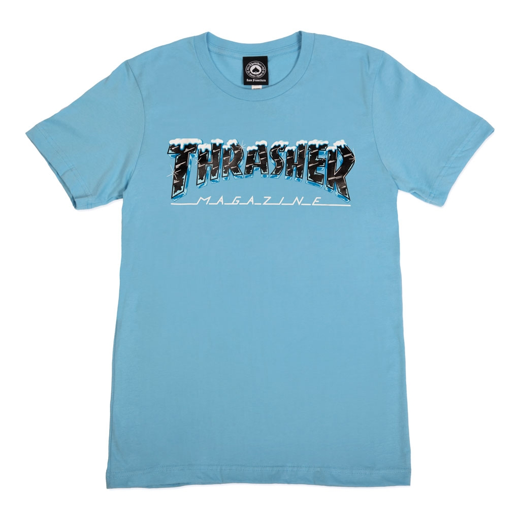Thrasher Black Ice Girls SS T Light Blue M