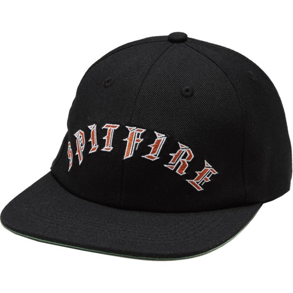 Spitfire Old E Arch Hat Black Red Strapback