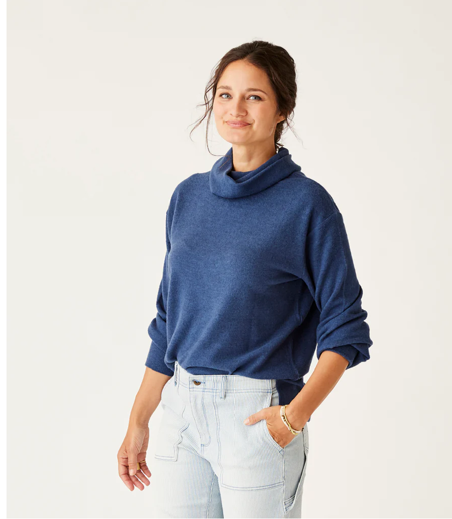 Carve Designs Cove Super Soft Cowl Navy Heather