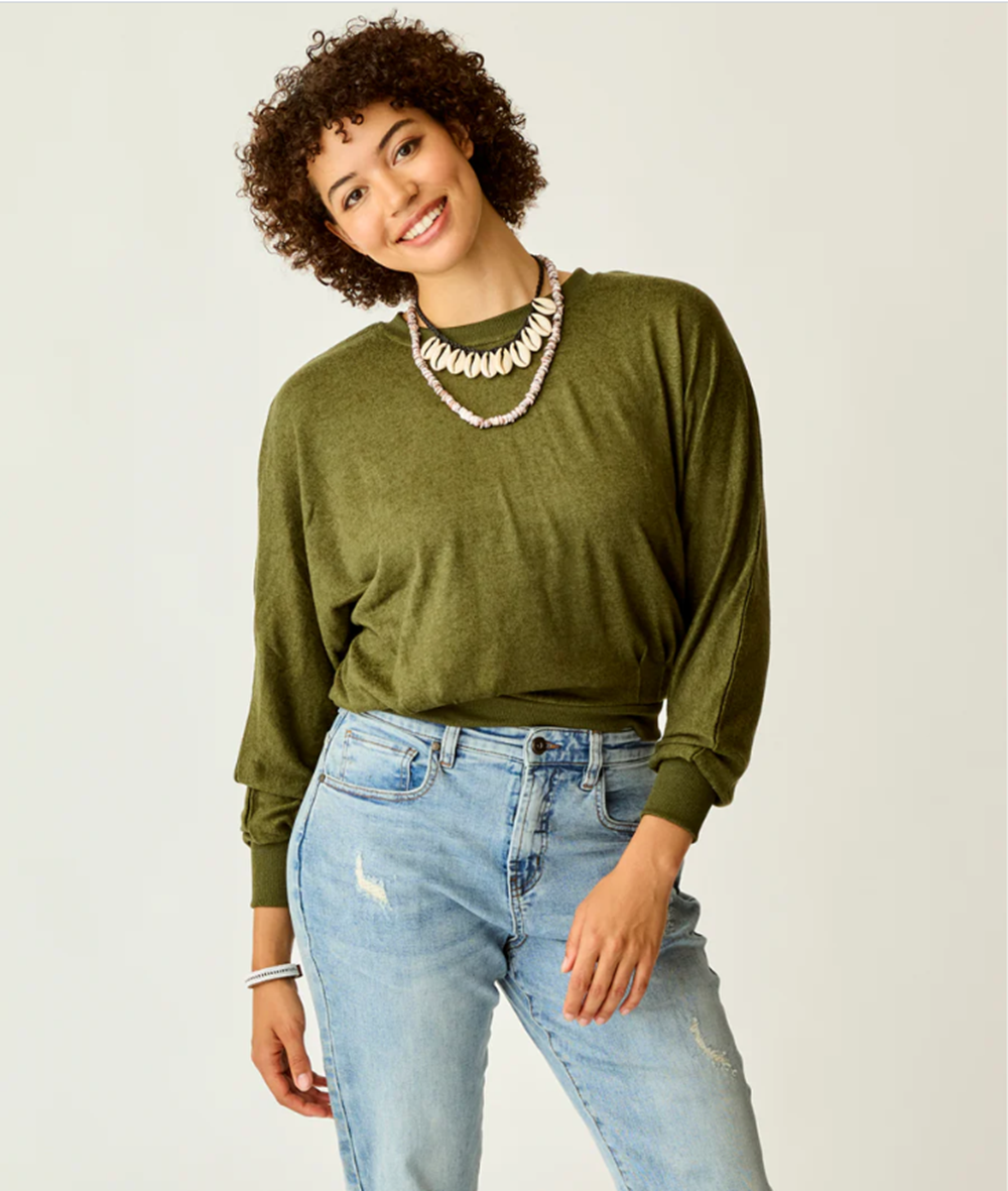 Carve Designs Anneke Super Soft Dolman Fir Heather L
