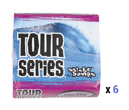 Sticky Bumps Tour Series Surf Wax Cool Cold 6 pack