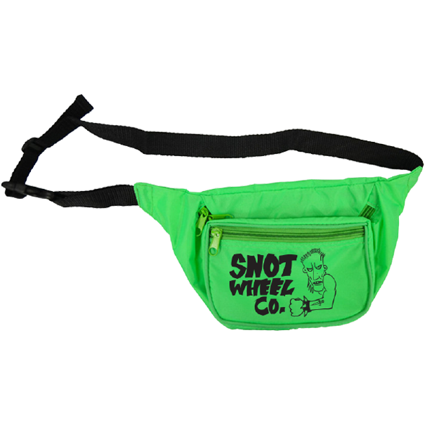 Snot Dead Boi Butt Bag Neon Green Shoulder Strap