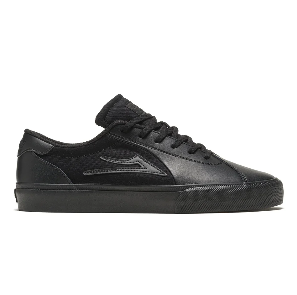 Lakai Flaco II Skate Shoes Black Leather 9