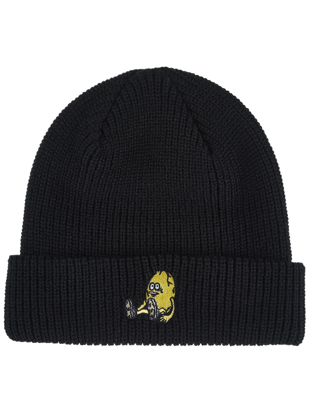 Heroin Egg Cuff Beanie Black One Size