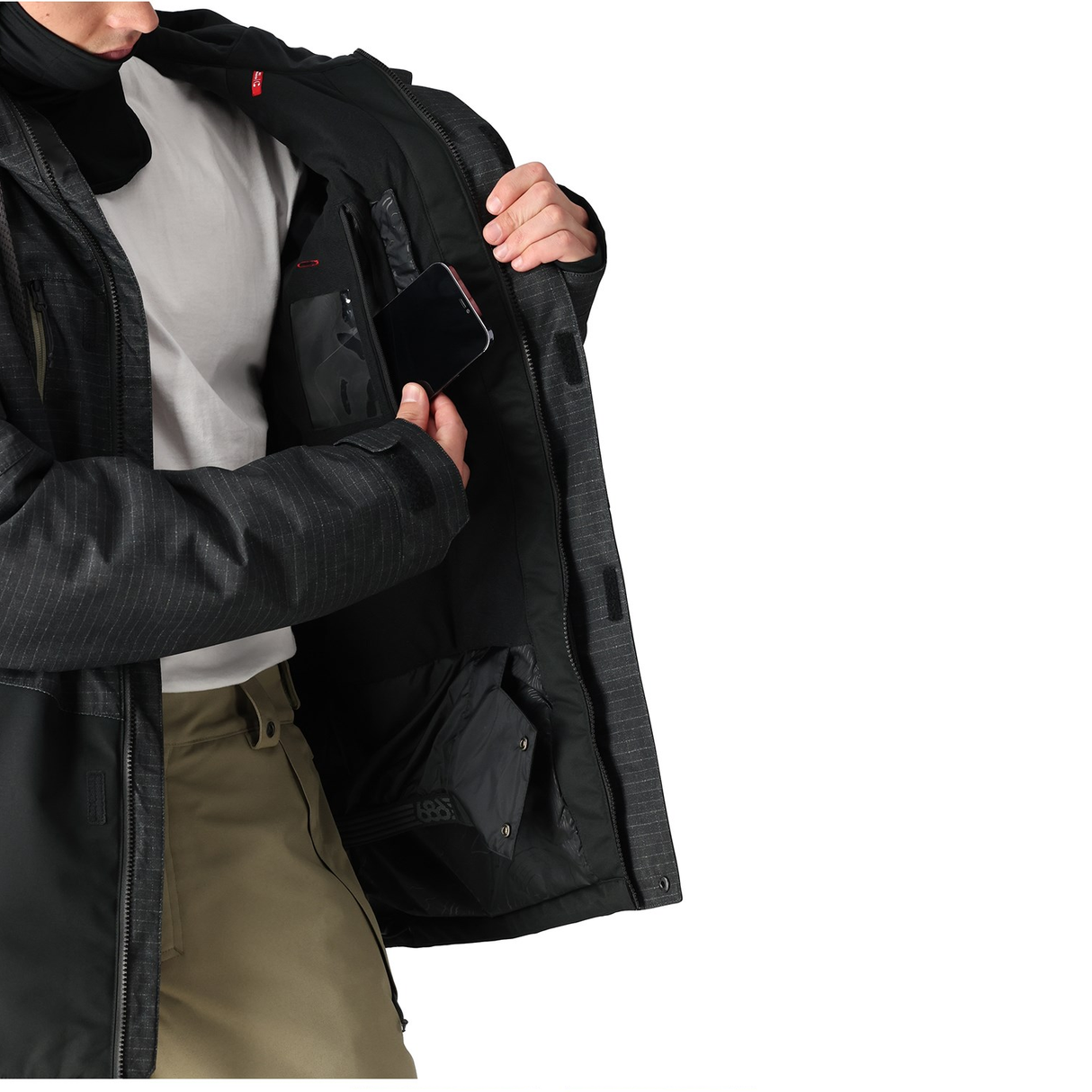 686 Geo Insulated Jacket Mens Black Ripstop
