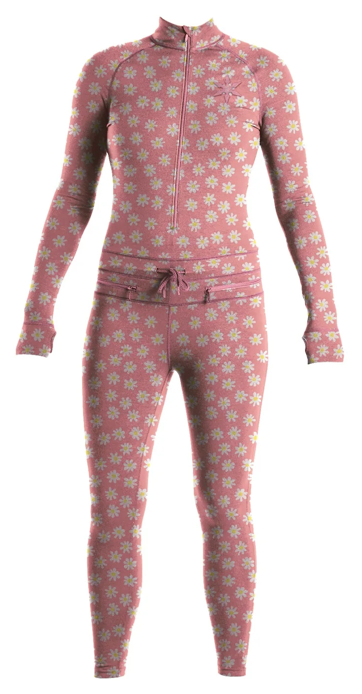 AIRBLASTER Ninja Suit Classic Womens Rose Quartz Daisy L