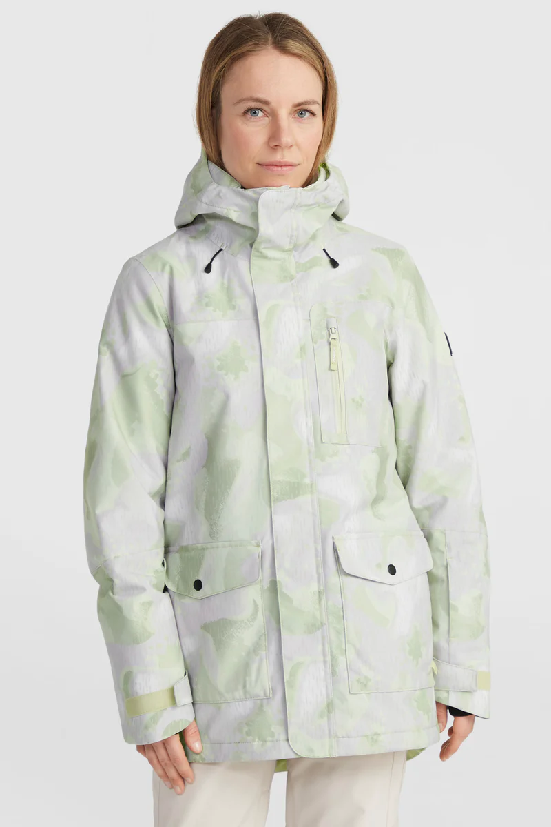 Oneill Utility Hybrid Snow Jacket Womens GreenDay Camo M