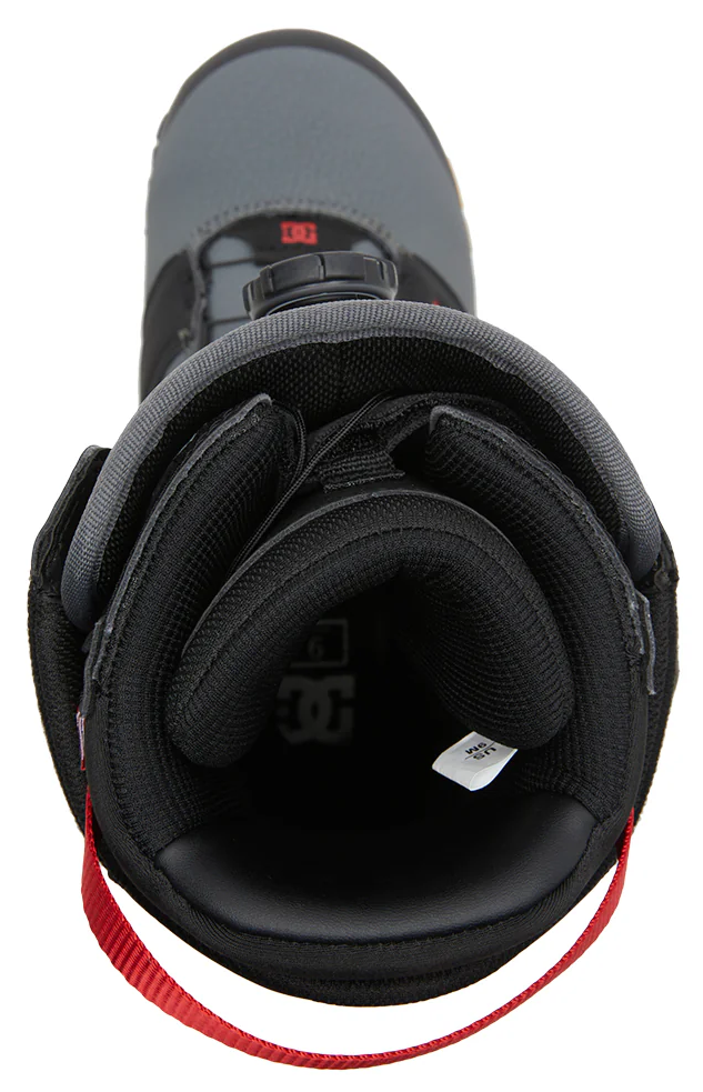 DC Judge Snowboard Boots Mens 2025 Black Grey Red