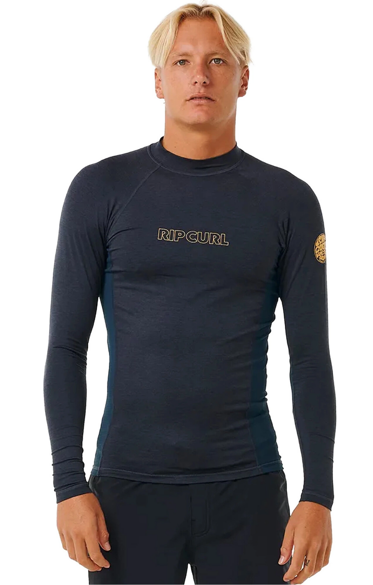 Rip Curl Dawn Patrol UPF Long Sleeve Mens Navy Marble S