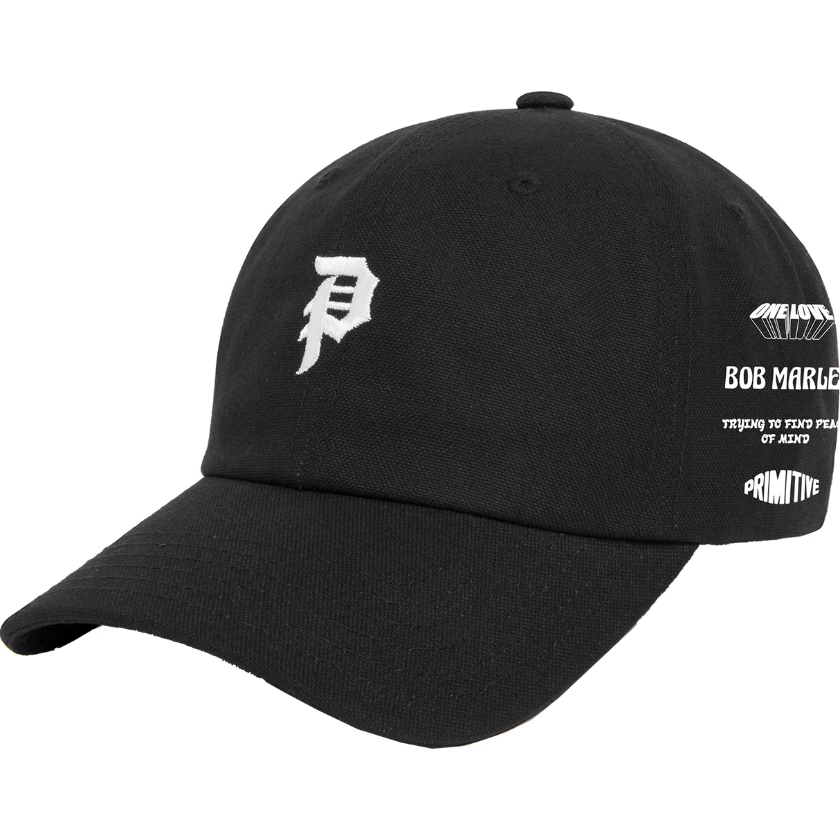 Primitive Dirty P Marley Hat Black White Clipback