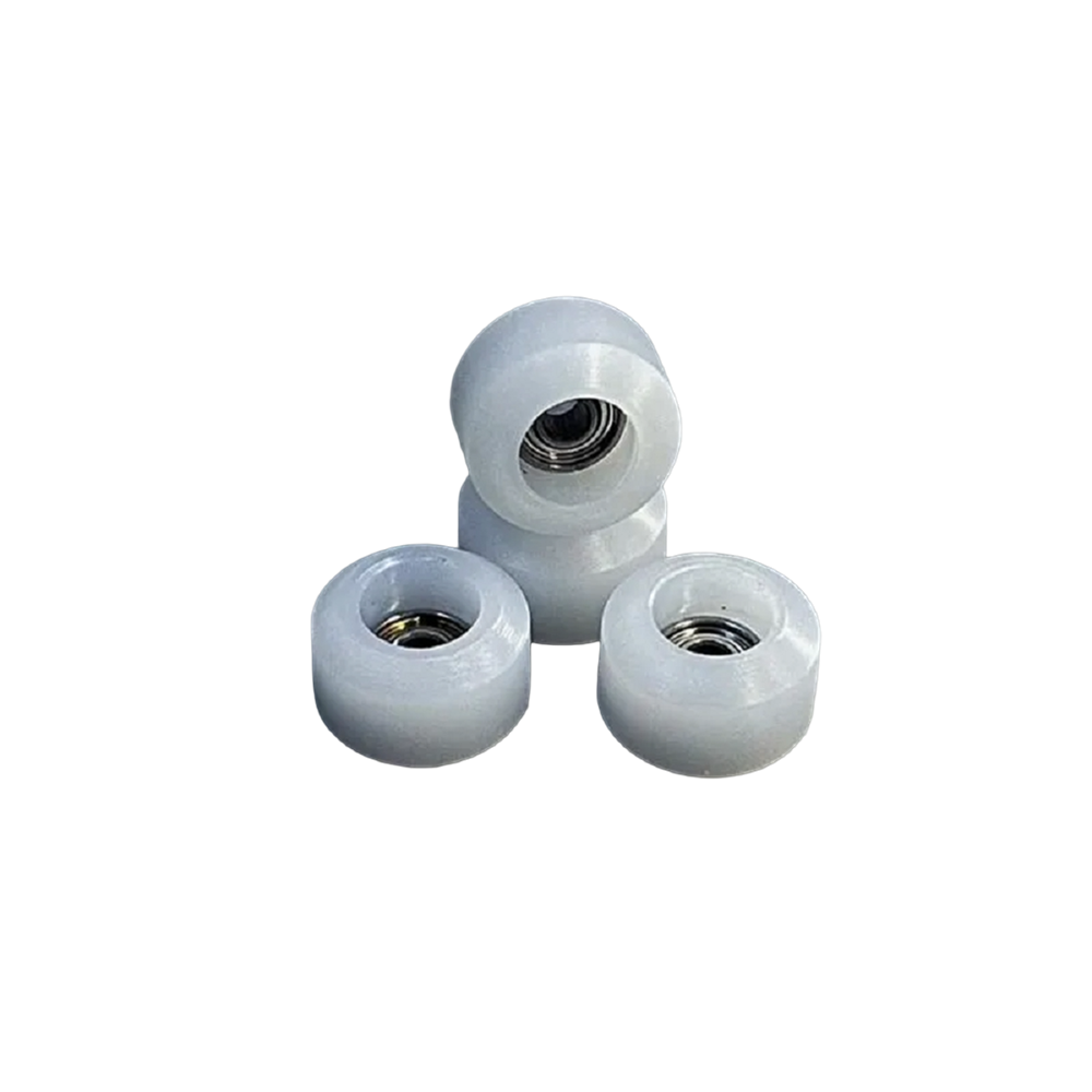 Social Fingerboard Classics Wheels White 7mm w Bearings (4pack)