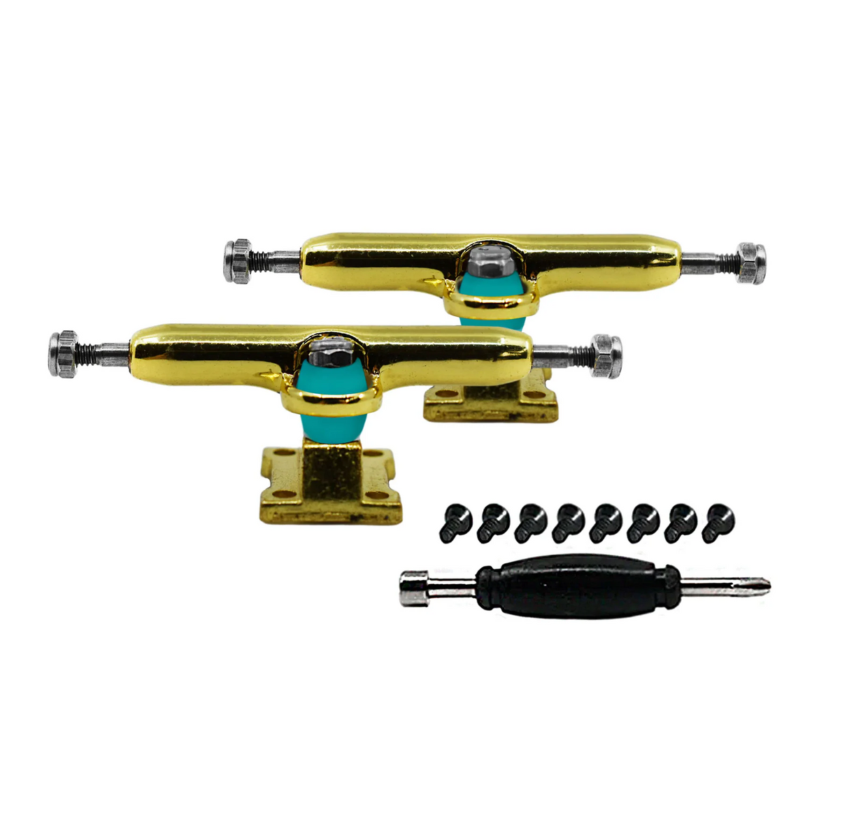 Teak Prodigy Gen1 Pro Fingerboard Trucks Gold 32mm Set
