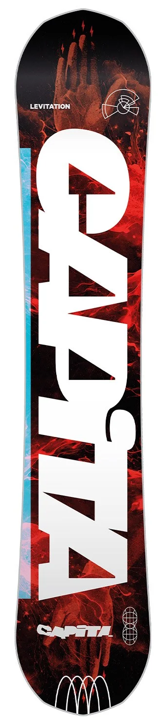 Capita Outsiders Snowboard 2025 Red 158 DEMO