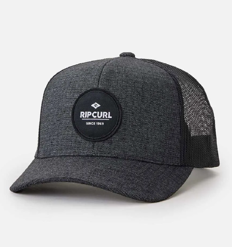 Rip Curl Routine Curve Trucker Hat Black Snapback