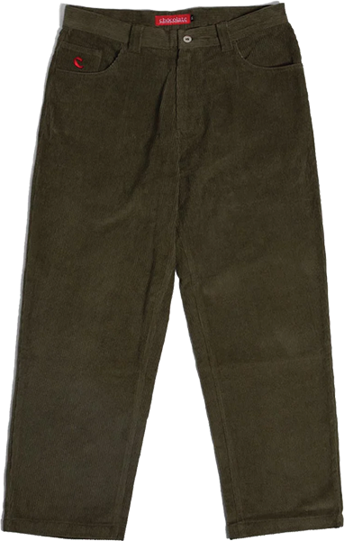 CHOCOLATE CORD PANTS 38 OLIVE