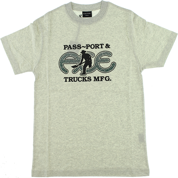 ACE PASSPORT HAMMERTONE SS TSHIRT SMALL ASH