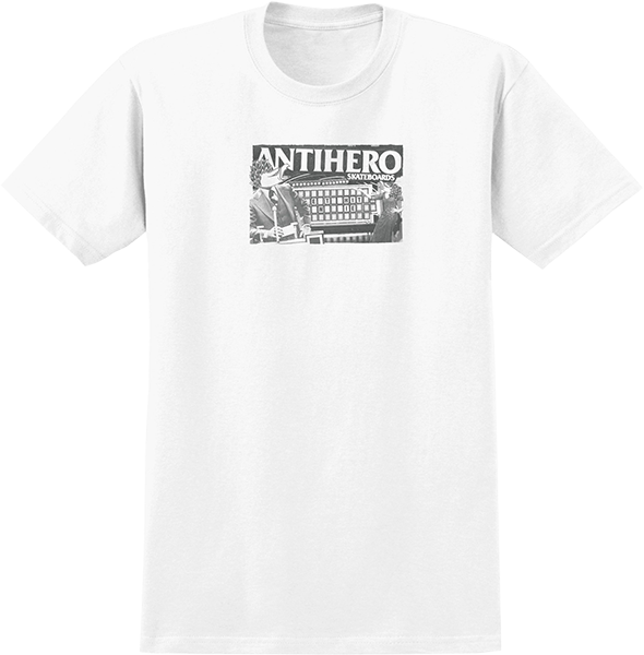 ANTI HERO WHEEL OF ANTIHERO SS TSHIRT SMALL WHT