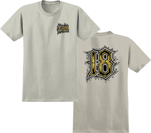 ANTI HERO MEDIEVAL SS TSHIRT XLARGE HEATHER CREAM