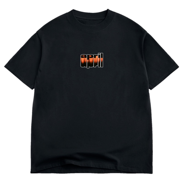 APRIL RUSTED OVER SS TSHIRT SMALL BLACK