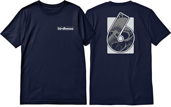 BIRDHOUSE HIDDEN SS TSHIRT XLARGE NAVY