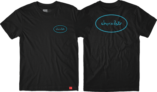 CHOCOLATE OVAL SS TSHIRT SMALL BLACK