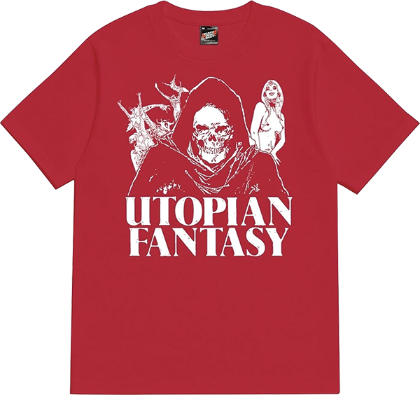 DEATHWISH UTOPIAN FANTASY SS TSHIRT LARGE RED