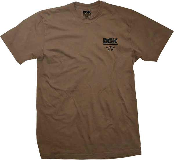DGK ALL STAR MINI LOGO SHORT SLEEVE TSHIRT XLARGE DARK CHOCOLATE