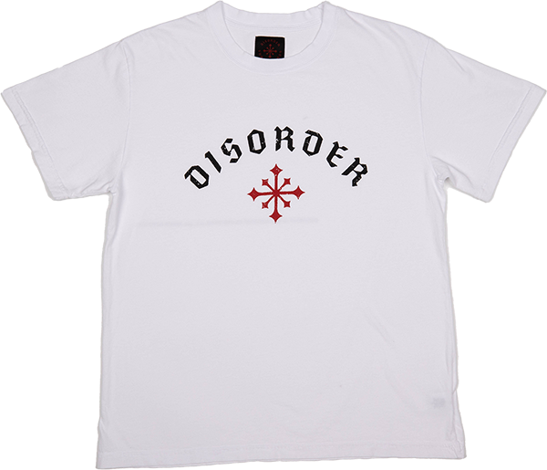 DISORDER ARCH LOGO SS MEDIUM OPTIC WHITE
