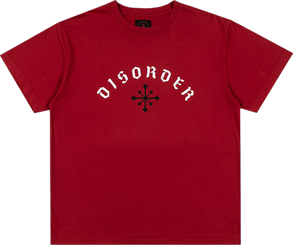 DISORDER ARCH LOGO SS TSHIRT XLARGE DISORDER RED