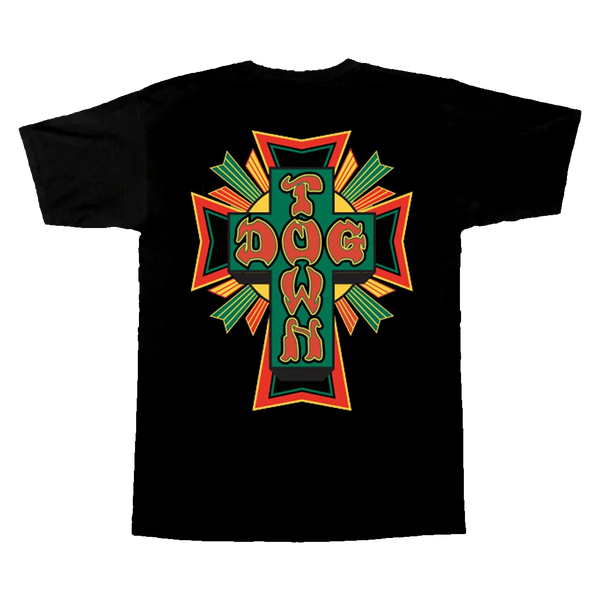 DT CROSS TSHIRT LOGO RASTA SS TSHIRT SMALL BLACK