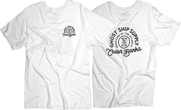 GHOST SHIP INSIGNIA SS TSHIRT MEDIUM-WHITE