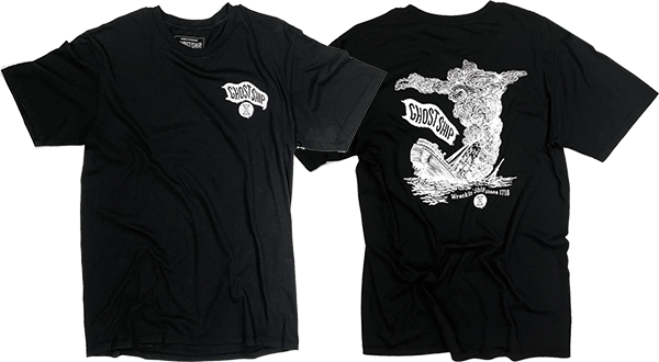 GHOST SHIP WRECKING SHIPS SS TSHIRT MEDIUM-BLACK