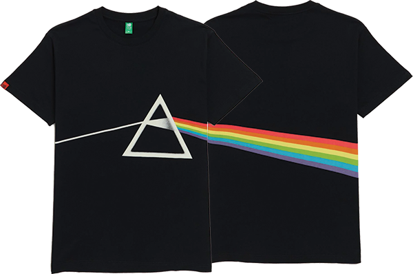 HABITAT PINK FLOYD DARK SIDE OF THE MOON SS TSHIRT LARGE BLACK