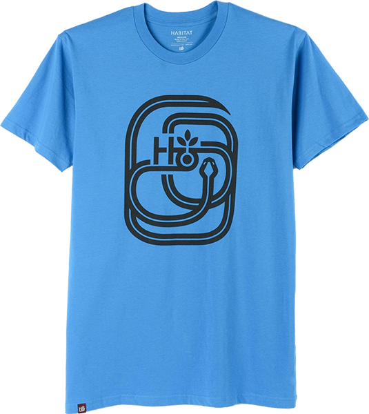 HABITAT SERPENT SS TSHIRT MEDIUM ARTIC BLUE