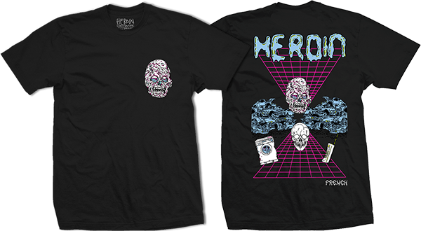 HEROIN JUNKYARD SS TSHIRT MEDIUM BLK