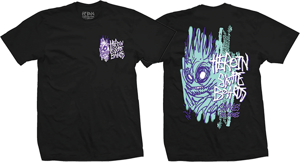 HEROIN SAVAGES SS TSHIRT MEDIUM BLK