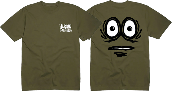 HEROIN THE PICKLE SS TSHIRT MEDIUM MILITARY GRN