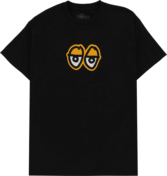 KROOKED EYES LG SS TSHIRT XLARGE BLK/GLD