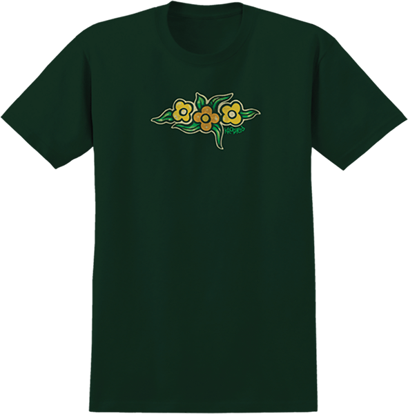 KRK FLOWERS SS TSHIRT MEDIUM FOREST GREEN