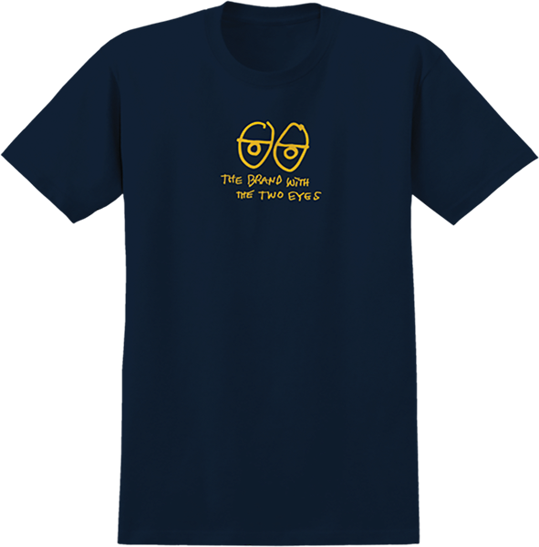 KROOKED TWO EYES SS TSHIRT MEDIUM TRUE NAVY/YEL