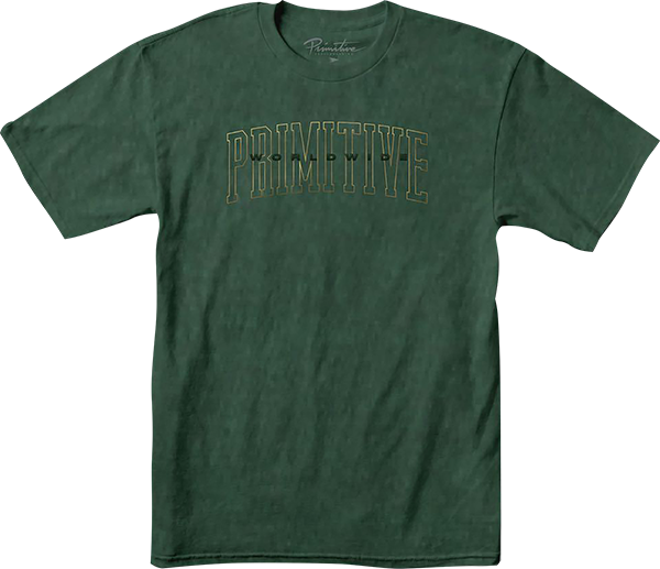 PRIMITIVE COLLEGIATE WORLDWIDE SS SMALL GRN PIGMENT
