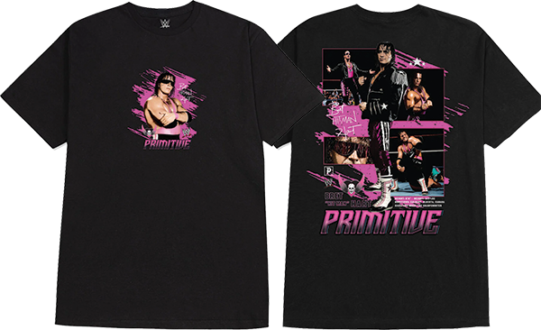 PRIMITIVE WWE HITMAN SS TSHIRT SMALL BLACK