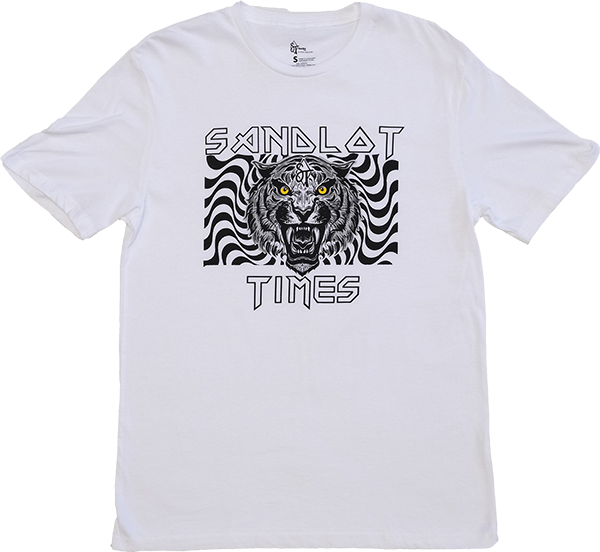 SANDLOT TIMES PSYCH'D SS TSHIRT SMALL WHITE