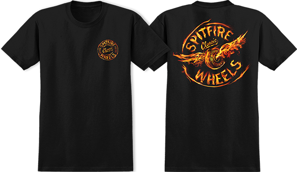 SPITFIRE FLAMED FLYING CLASSIC SS SMALL BLACK